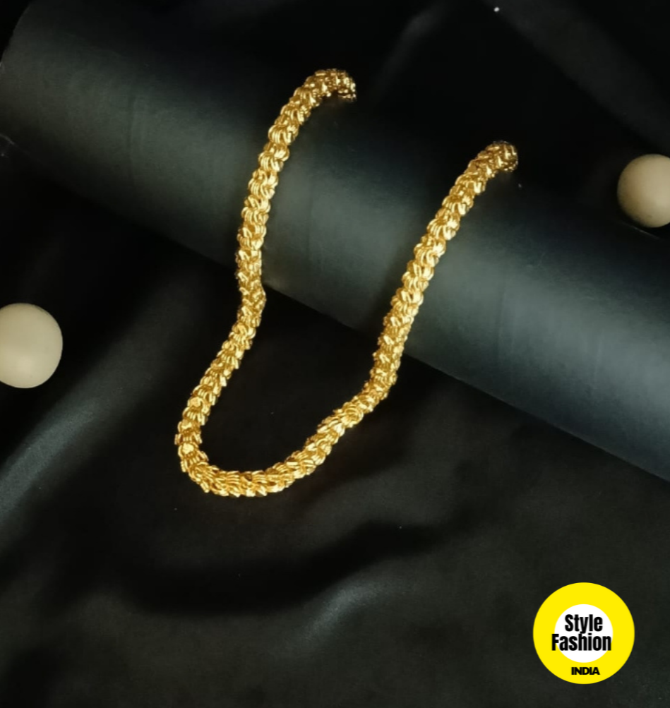New Mini Rounds with Gold Plated Chain For Men