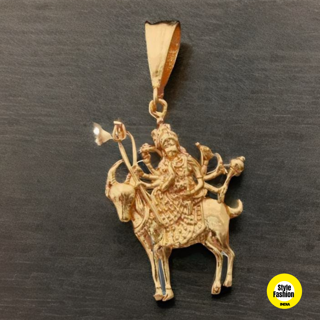 Meldi Maa Super Gold Plated Pendant For Men