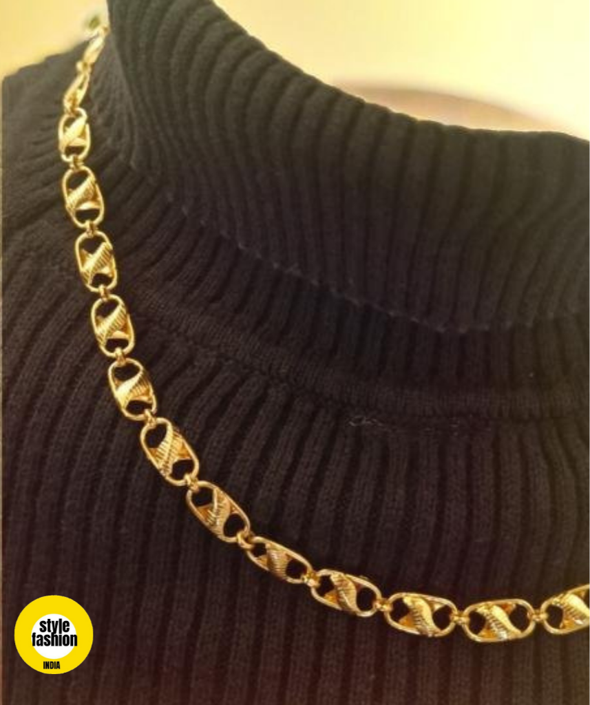 Clip on Clip With Unique Designer High Quality Gold Plated Chain For Men