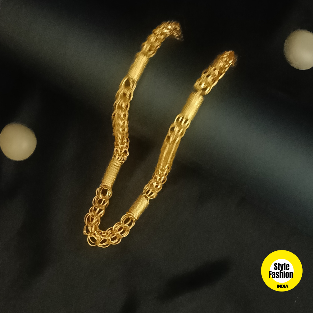 Exclusive Spring With Ring Design High Quality Gold Plated Chain For Men