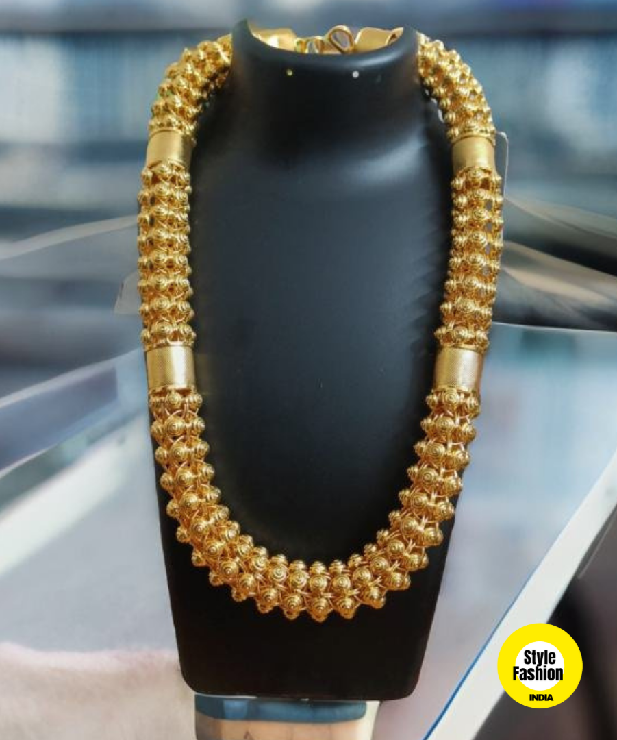 Royal Full Thick Pipe With Ring on Ring Premium Quality Gold Plated Chain For Men