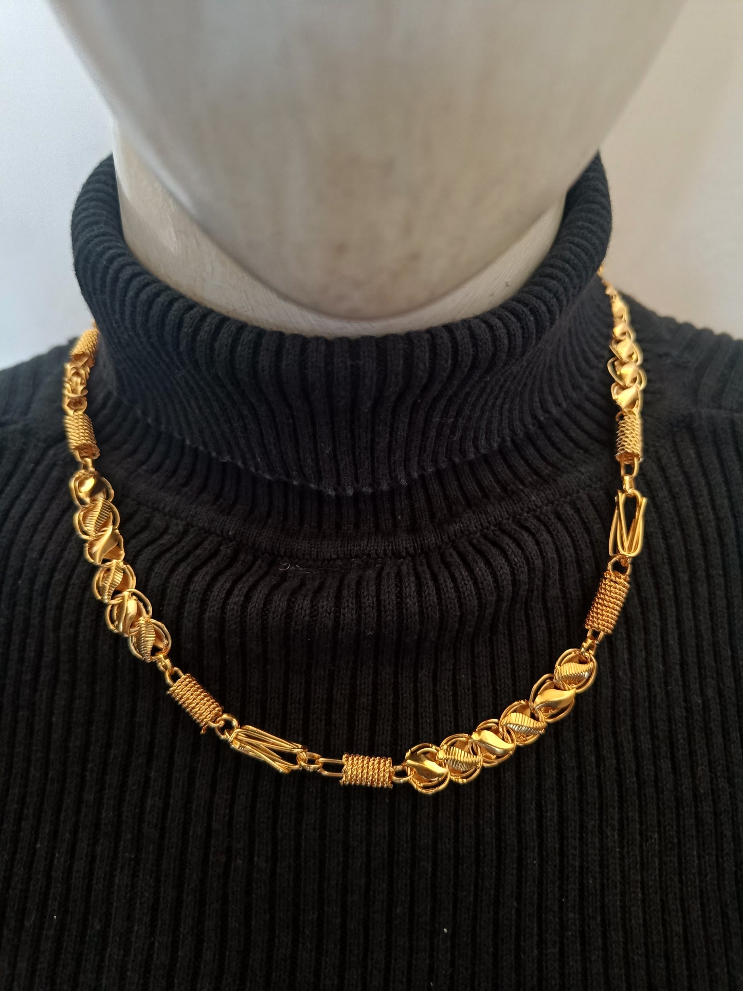 Kohli With Ring on Ring High Quality Gold Plated Chain For Men