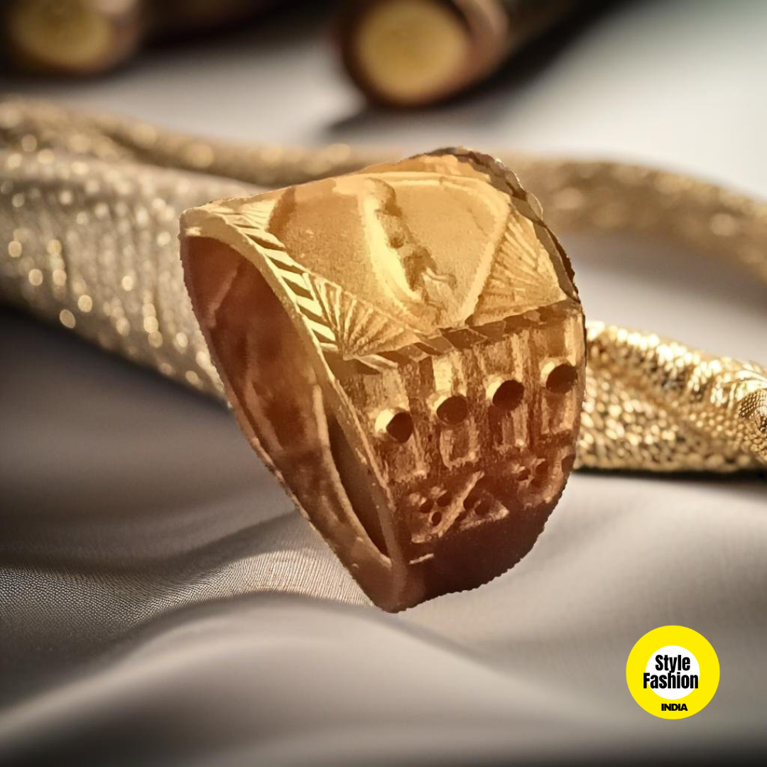 Jaguar with New Side Design Square High Quality Gold Plated Ring For Men