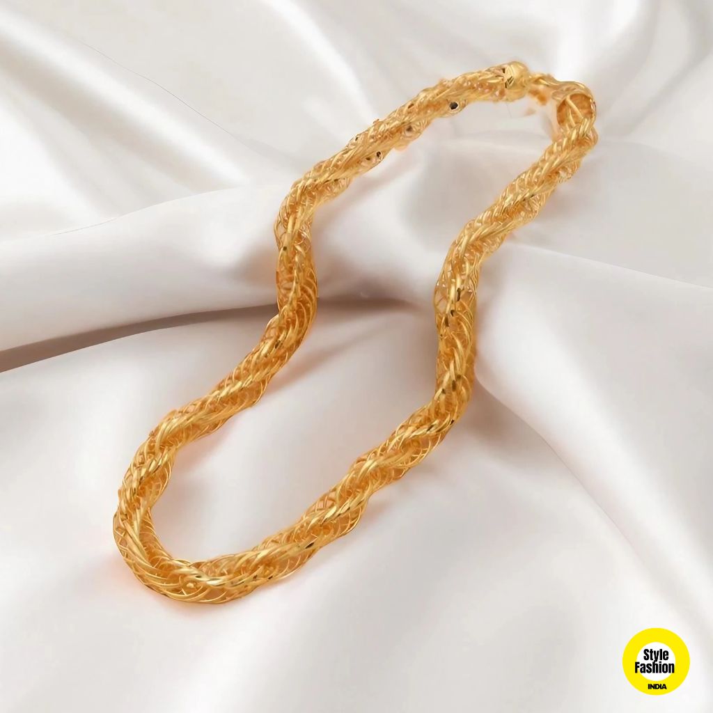 Bahubali Thick Design High Quality Gold Plated Chain For Men