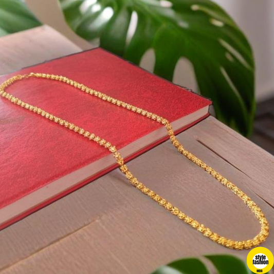 New Exclusive Round Design Gold Plated Mala For Men