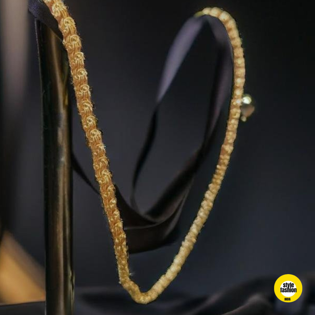 New Exclusive Round Design Gold Plated Mala For Men