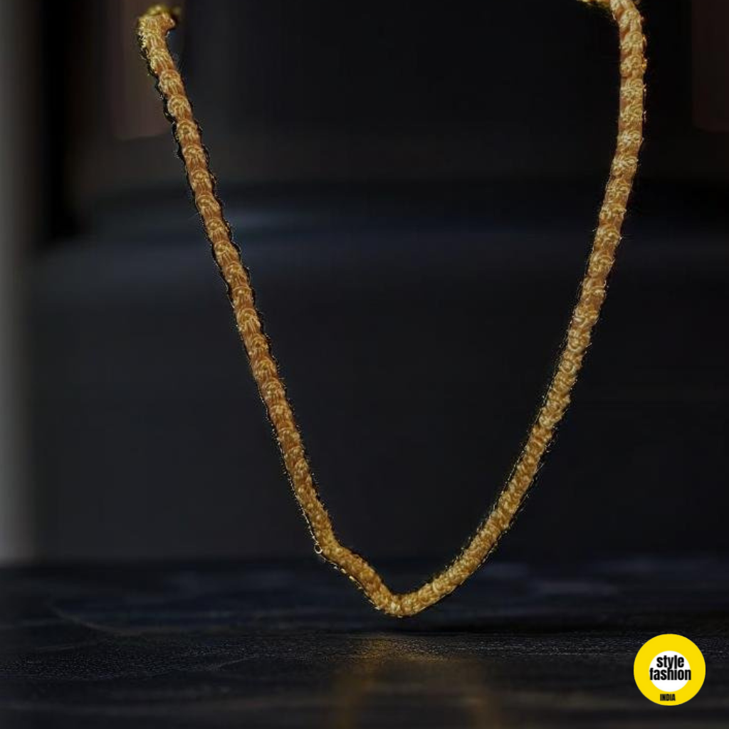 New Exclusive Round Design Gold Plated Mala For Men