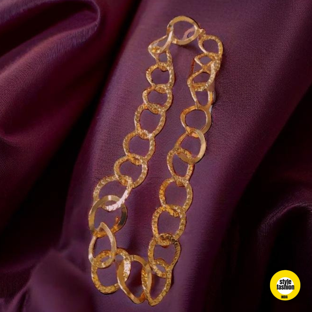 Curb Design Trending In London High Quality Gold Plated Chain For Men