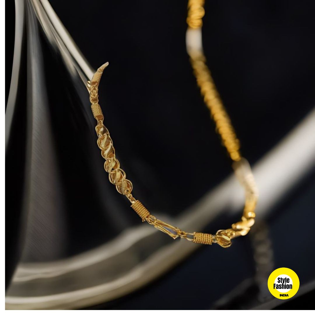 Kohli With Ring on Ring High Quality Gold Plated Chain For Men
