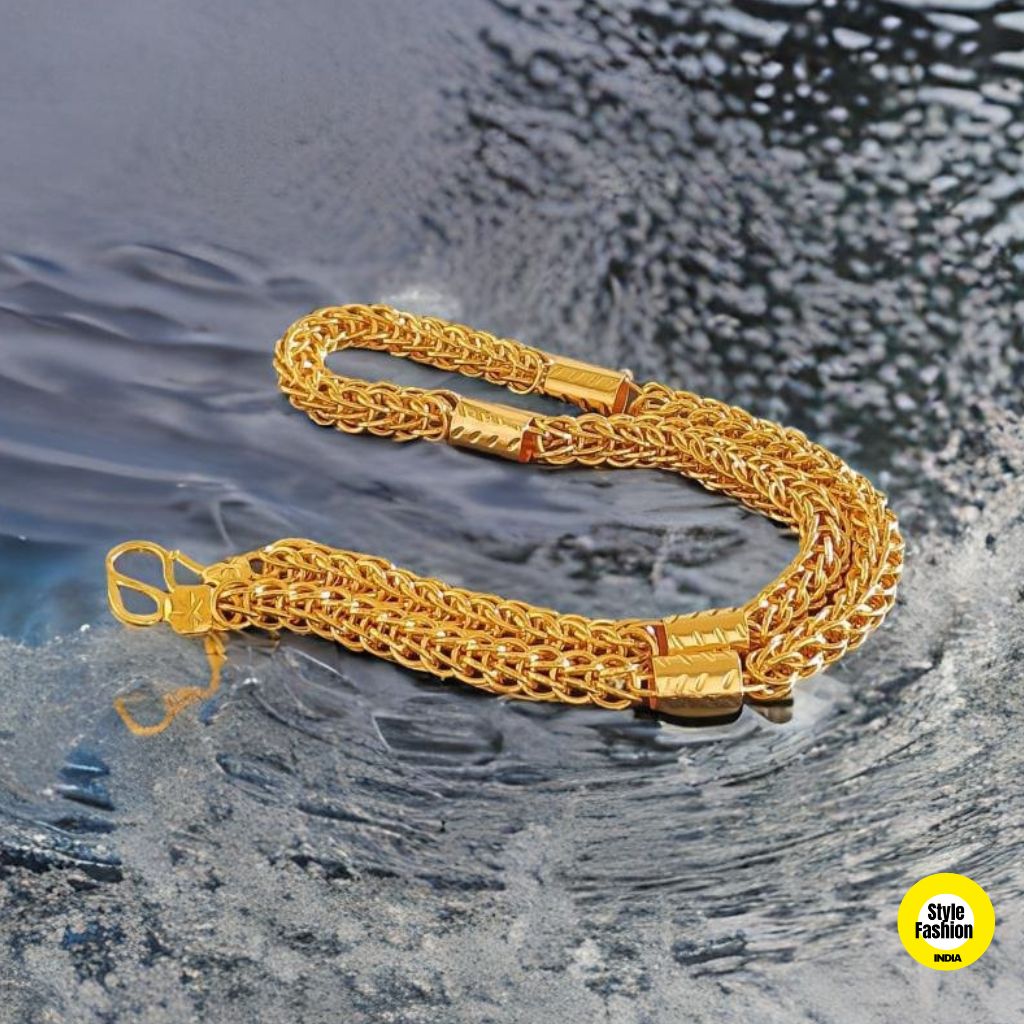 Charms with Ring Design Handmade Genrman Gold forming Chain for Men