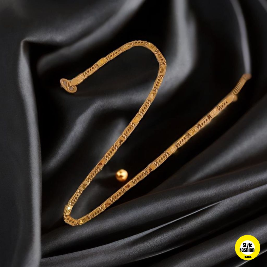 Nawabi High Quality German Gold filled New Designer Mirror Of Gold Chain For Men