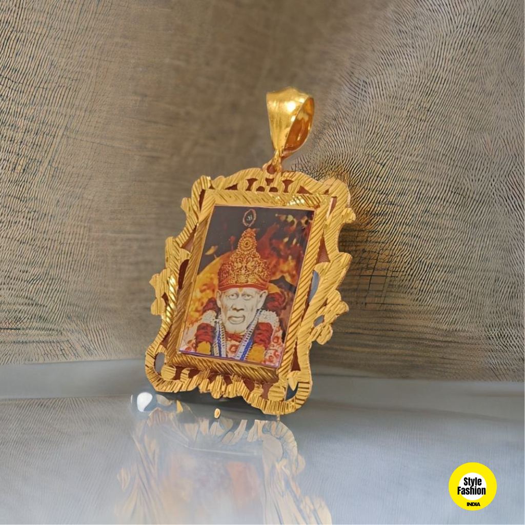 Sai Baba Small High Quality Gold Plated Pendant