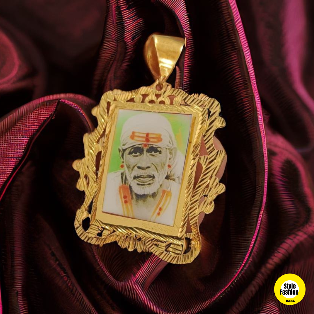 Sai Baba Small High Quality Gold Plated Pendant