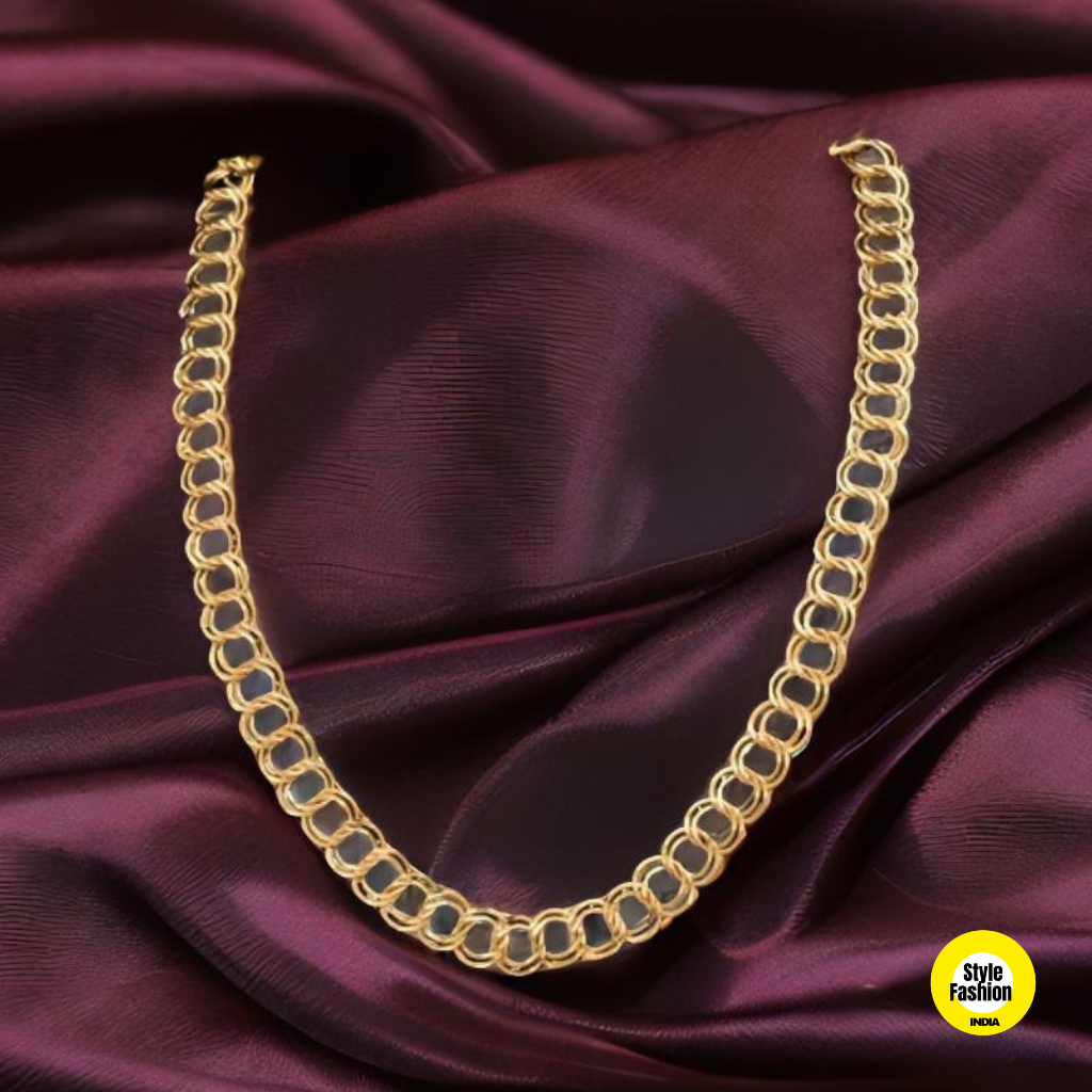 Exclusive Round High Quality Gold Plated Chain For Men