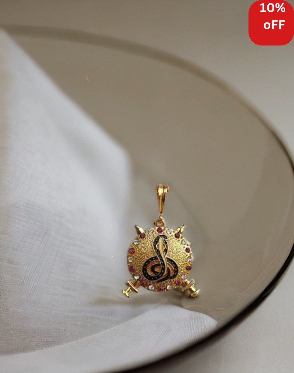 Goga Maharaj With 2 Talwar High Quality Gold Plated Pendant For Men