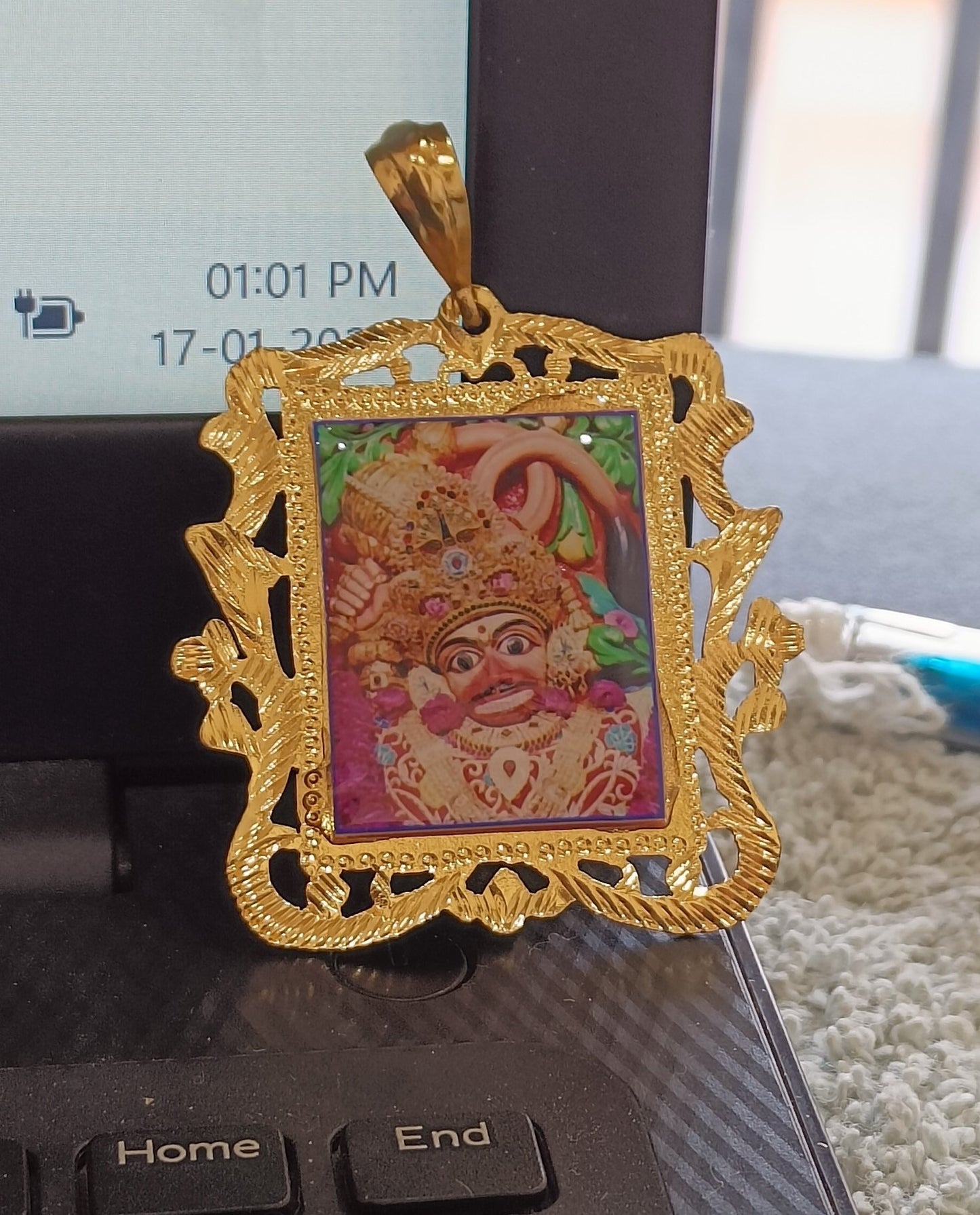 Hanuman Balaji High Quality Gold Plated small Pendant for men