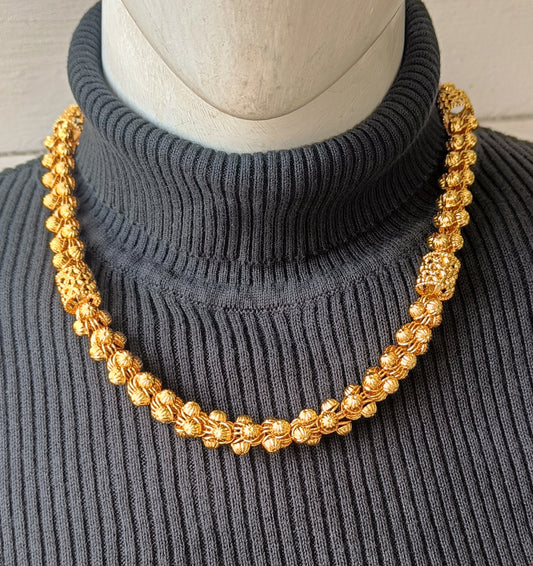 1 Gram Gold Forming Round Egg Unique Design Chain For Men