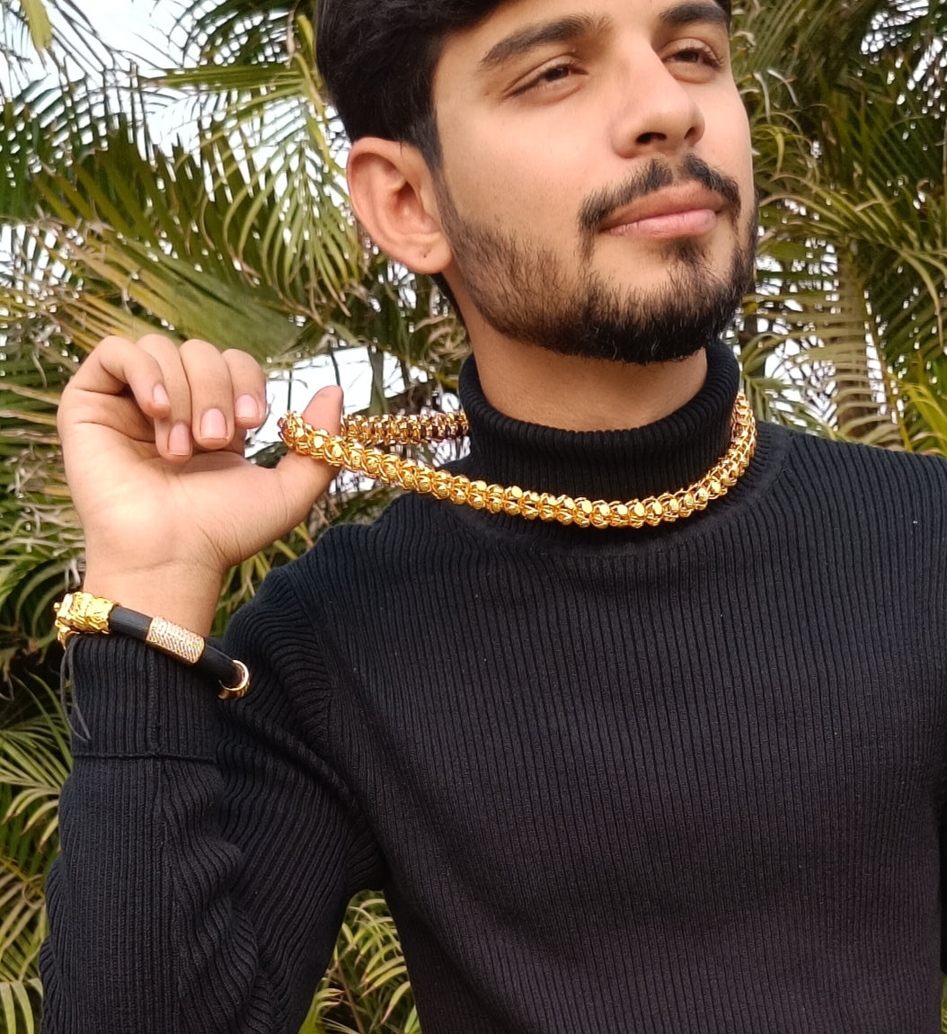 Round & Round Unique Design Premium Quality Chain for Men