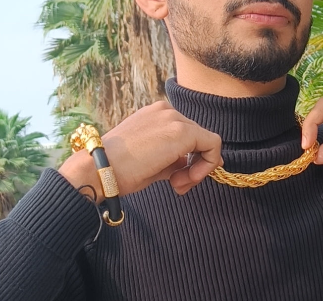 1 Gram Gold Forming Bahubali Cool Design Chain For Men