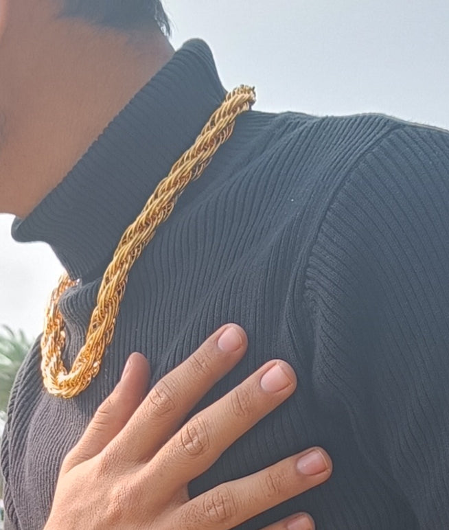 1 Gram Gold Forming Bahubali Cool Design Chain For Men