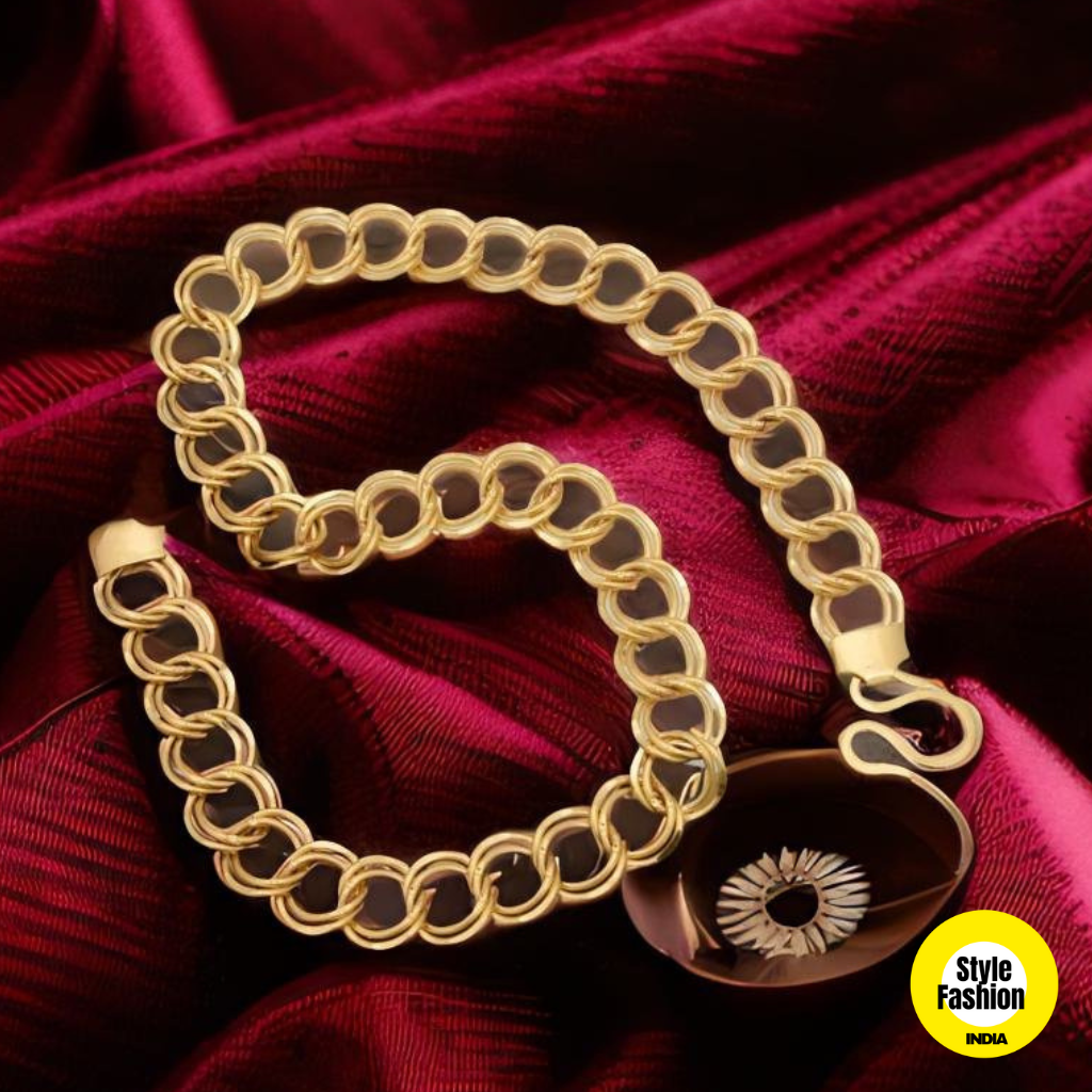 1 Gram Gold Plated Round Linked Attention-Getting Design Chain For Men -  Style C324, सोना चढ़ाया चेन - Soni Fashion, Rajkot | ID: 2850376773173