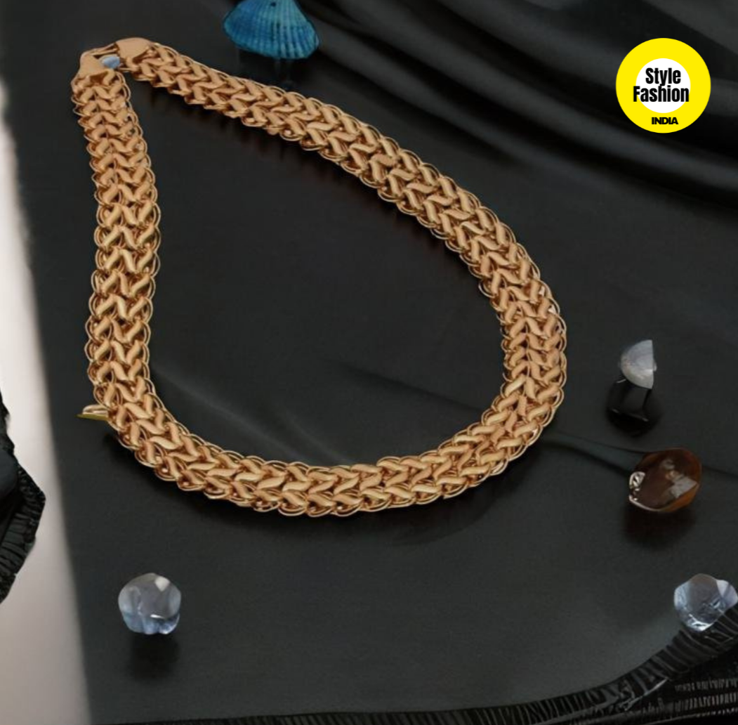 2 Line Kohli Casual Design High Quality Gold Plated Chain For Men