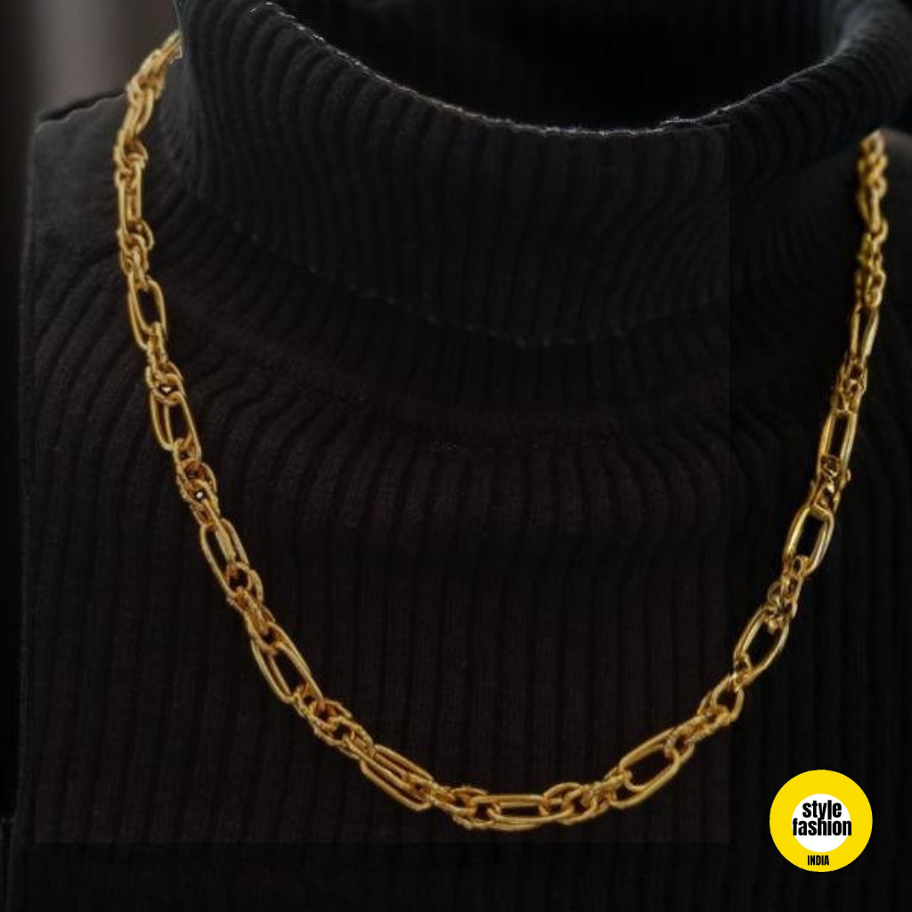 Lock In Lock New Designer High Quality Gold Plated Chain For Men