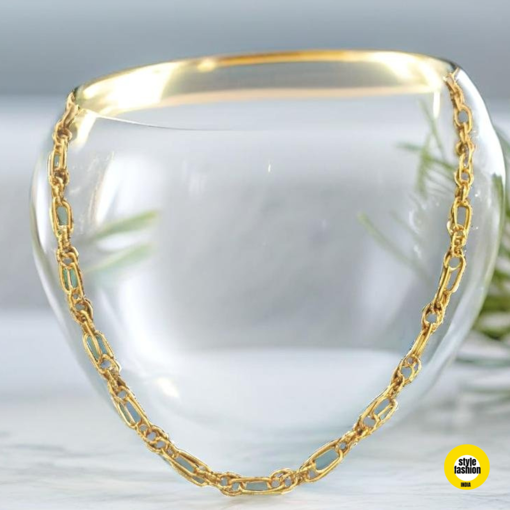 Lock In Lock New Designer High Quality Gold Plated Chain For Men